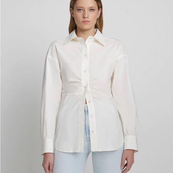 7 For All Mankind Tops - 7 for All Mankind cinched waist button up shirt